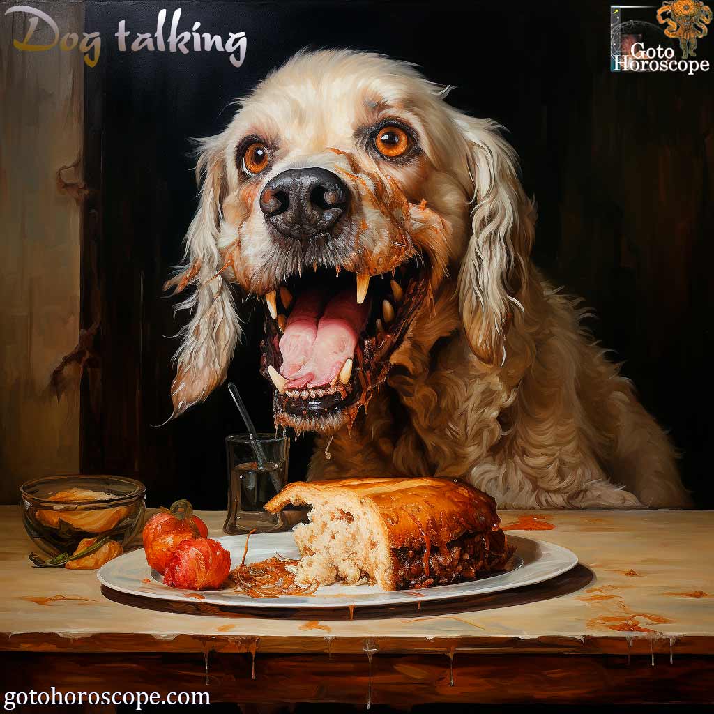 Dream Dictionary Dog talking, Dog race