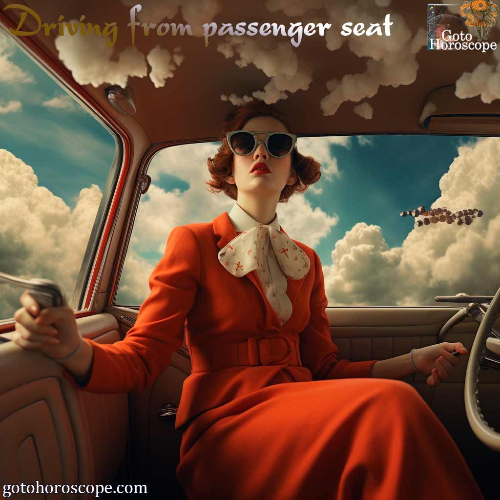 Dream Dictionary Driving from the passenger seat