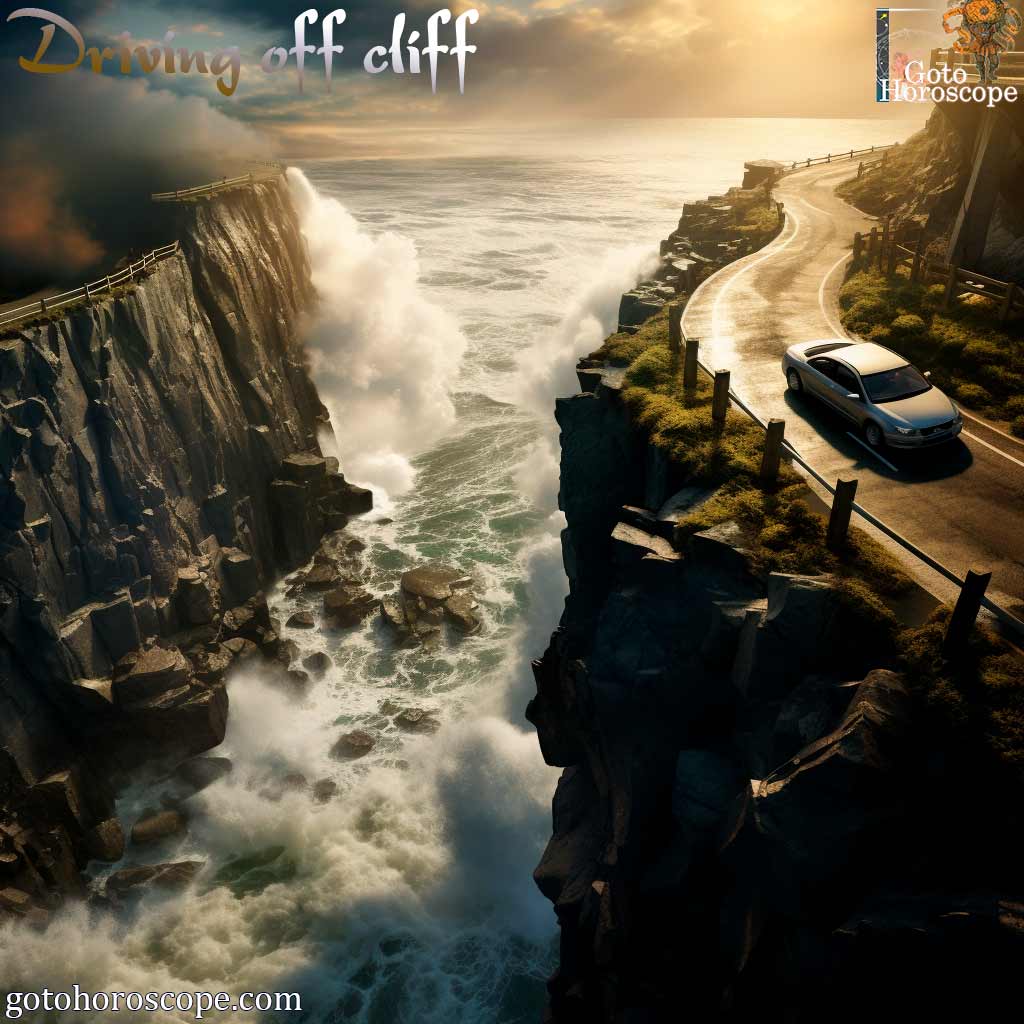 Dream Dictionary Driving off cliff, Driving off bridge