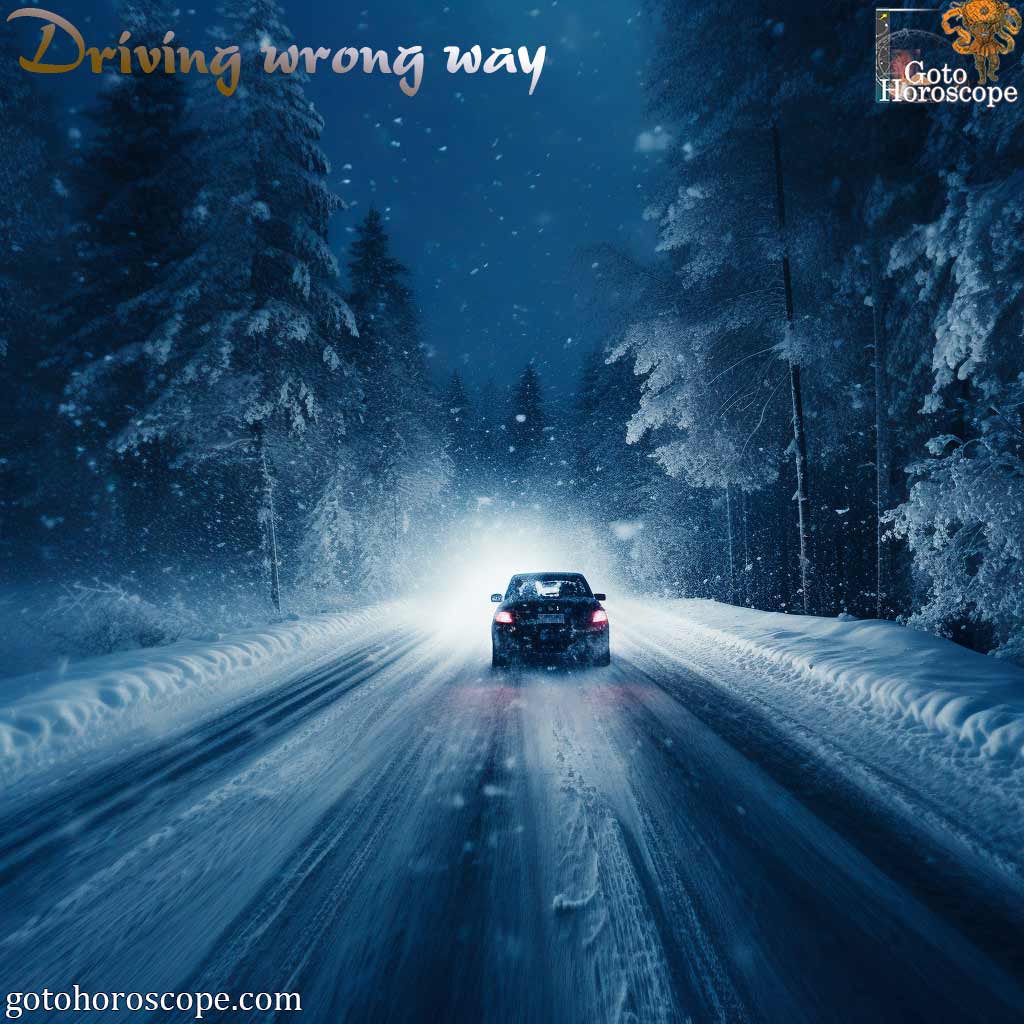 Dream Dictionary Driving wrong way, Driving test