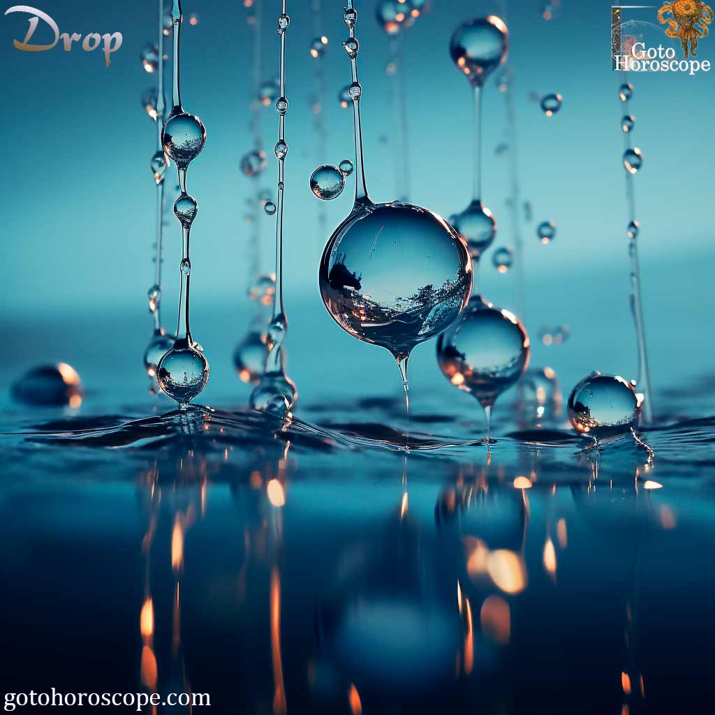 Dream Dictionary Drop, Dripping water