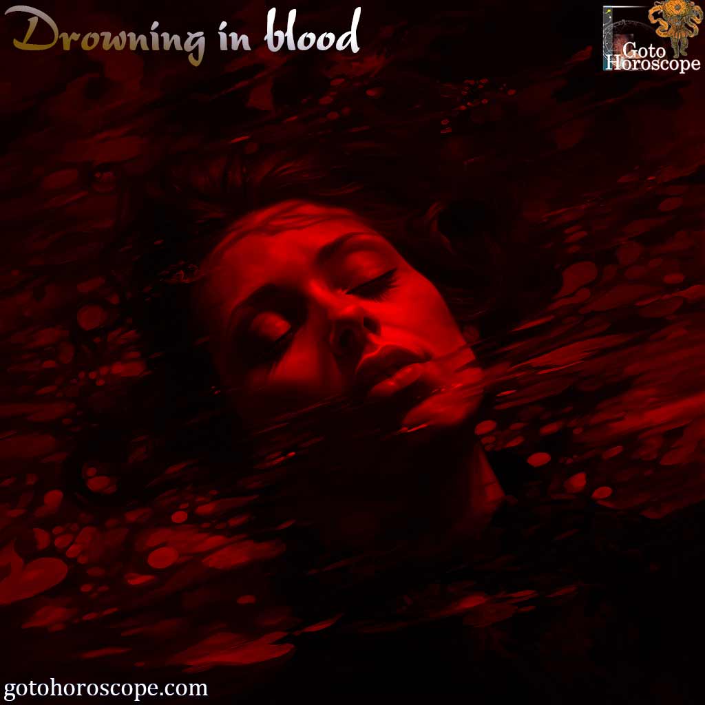 Dream Dictionary Drowning in blood