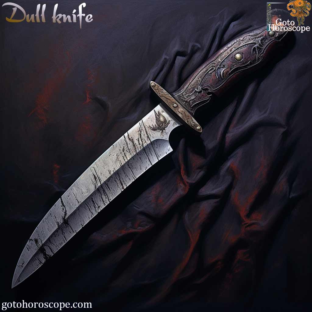 Dream Dictionary Dull knife