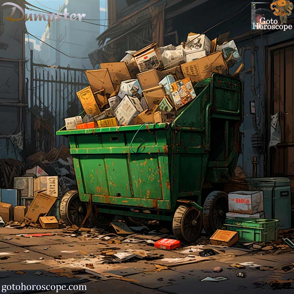 Dream Dictionary Dumped, Dumpster