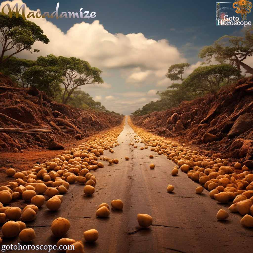 Dream Dictionary Macadamize