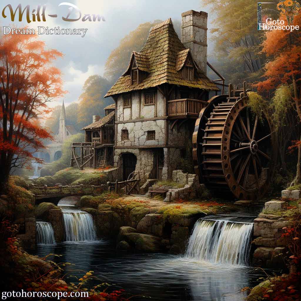 Dream Dictionary Mill-Dam