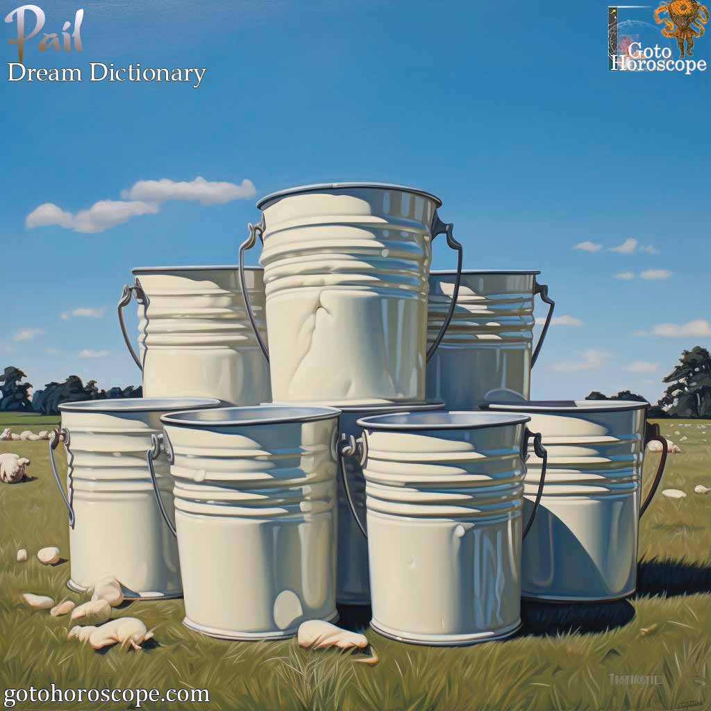 Dream Dictionary Pail