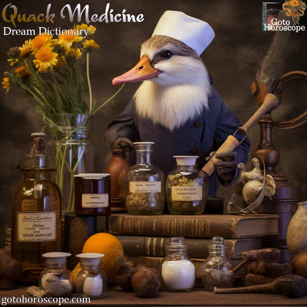 Dream Dictionary Quack Medicine