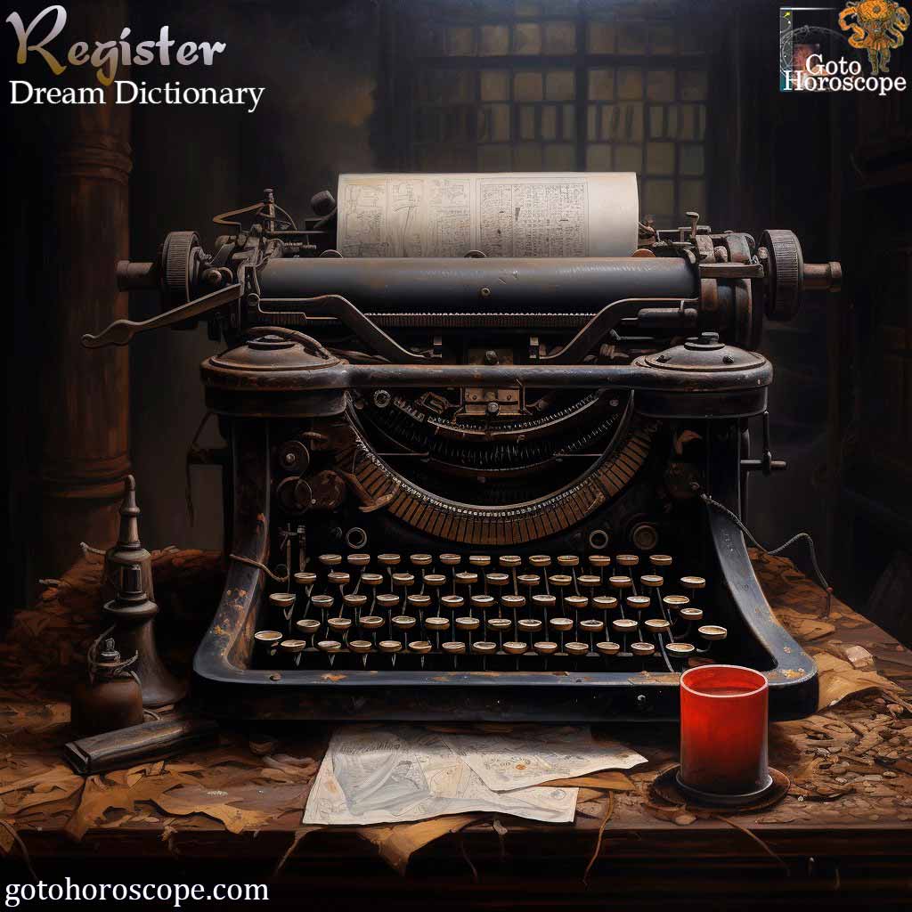 Dream Dictionary Register
