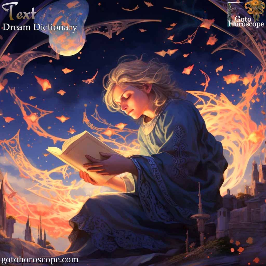 Dream Dictionary Text