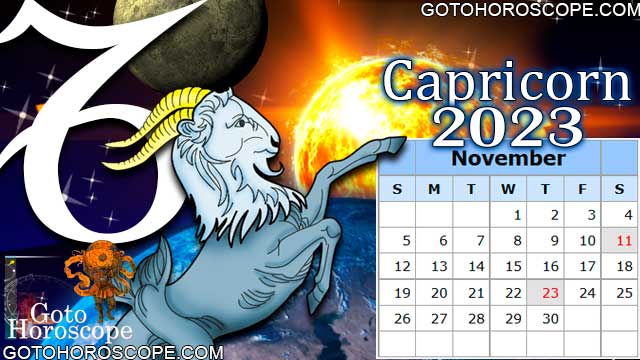November 2023 Capricorn Monthly Horoscope