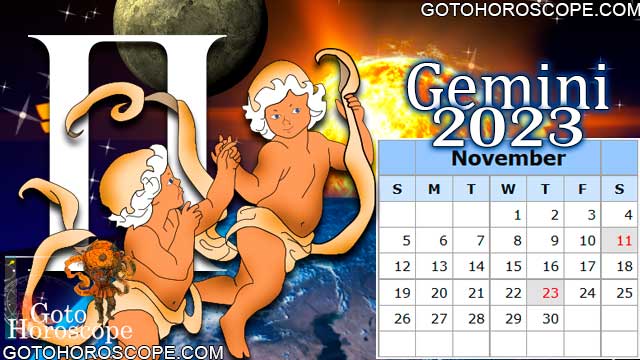November 2023 Gemini Monthly Horoscope