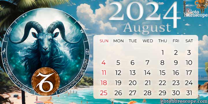 August 2024 Capricorn Monthly Horoscope