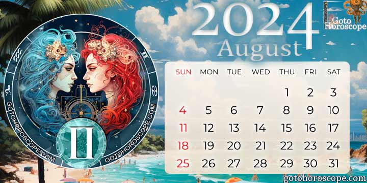 August 2024 Gemini Monthly Horoscope