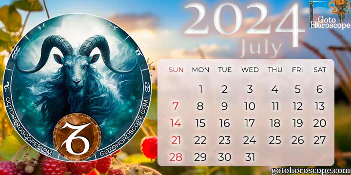July 2024 Capricorn Monthly Horoscope