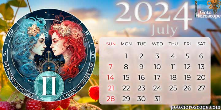 July 2024 Gemini Monthly Horoscope