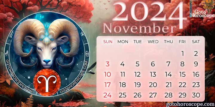 November 2024 Aries Monthly Horoscope