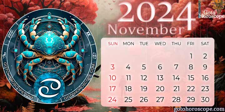 November 2024 Cancer Monthly Horoscope