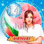 Birthday Horoscope July 14th