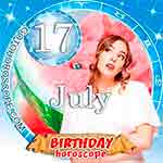 Birthday Horoscope July 17th