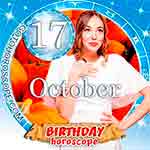 Birthday Horoscope October 17th