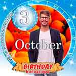 Birthday Horoscope October 3rd