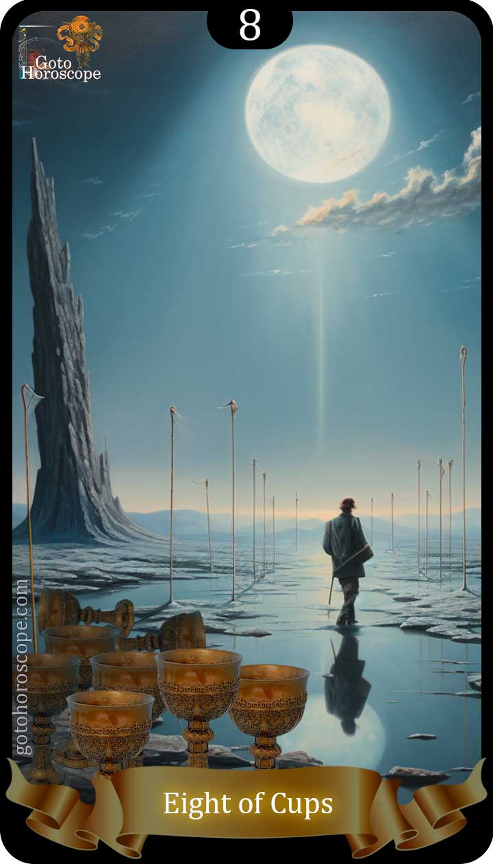 Eight of cups GotoHoroscope Tarot Cards Deck