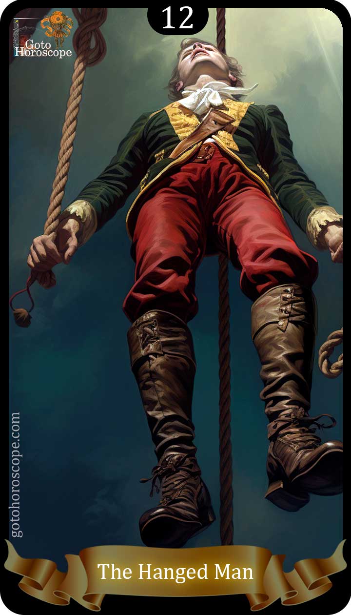 Hanged man GotoHoroscope Tarot Cards Deck