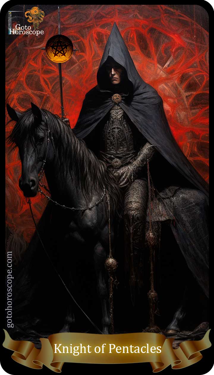 Knight of pentacles GotoHoroscope Tarot Cards Deck