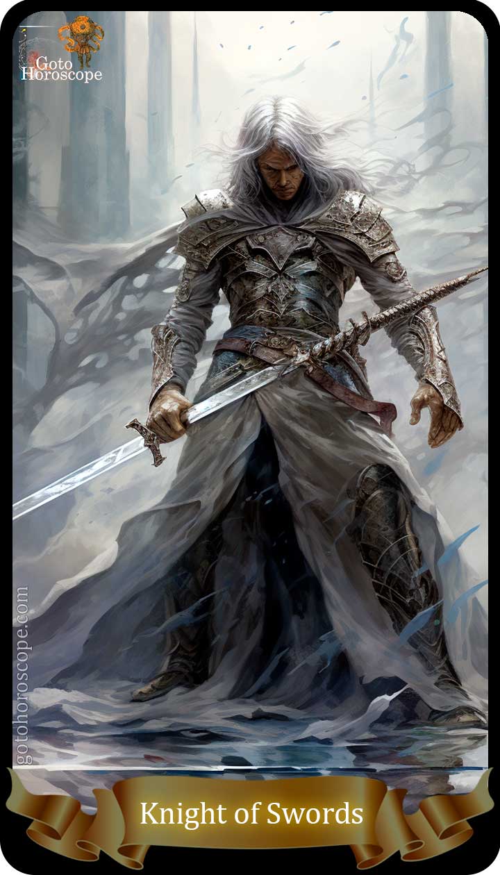 Knight of swords GotoHoroscope Tarot Cards Deck