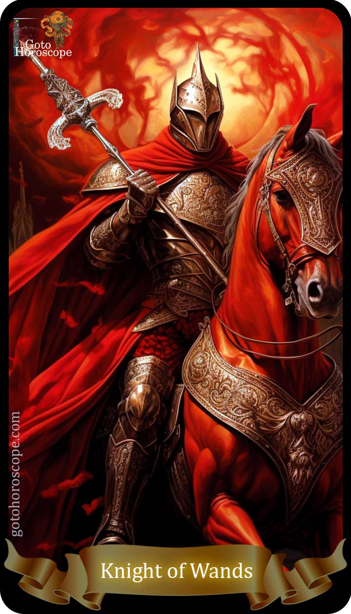 Knight of wands GotoHoroscope Tarot Cards Deck