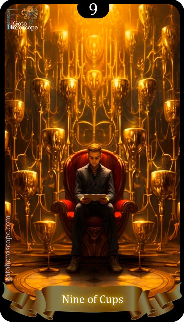 Nine of cups GotoHoroscope Tarot Cards Deck