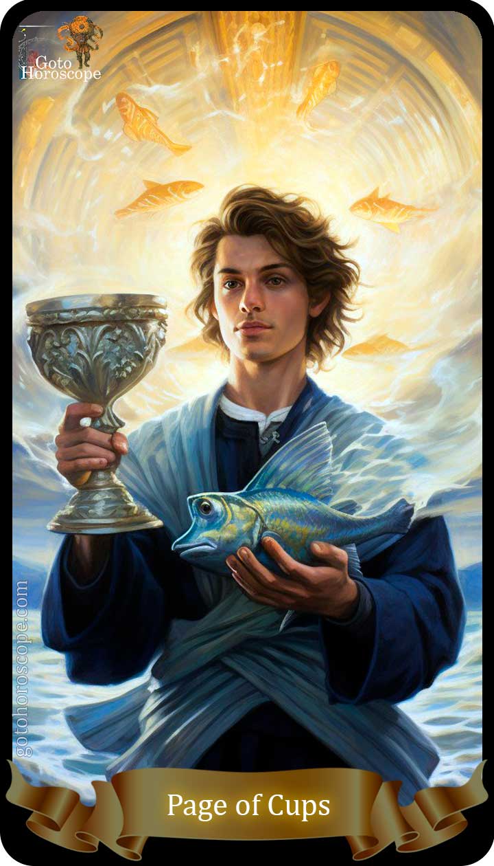 Page of cups GotoHoroscope Tarot Cards Deck