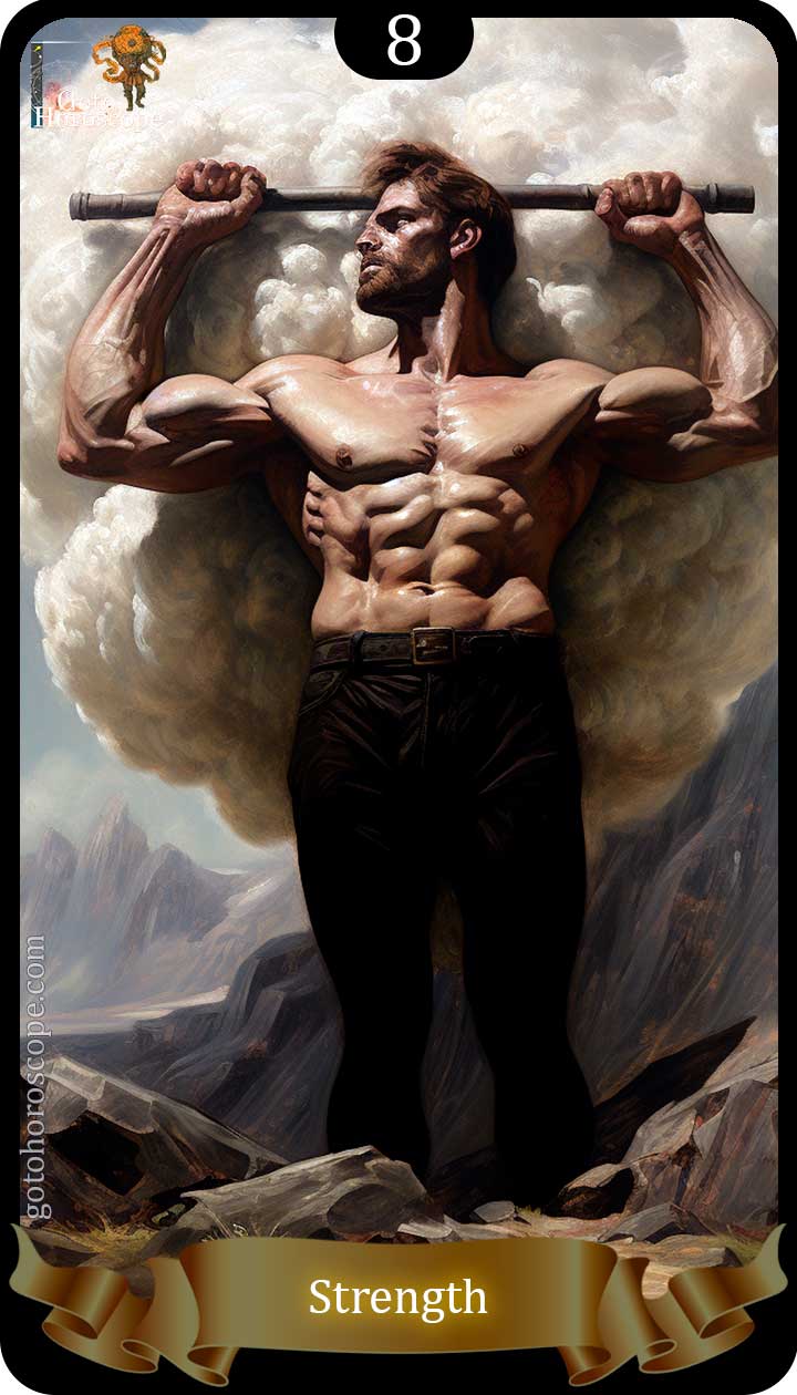 Strength GotoHoroscope Tarot Cards Deck