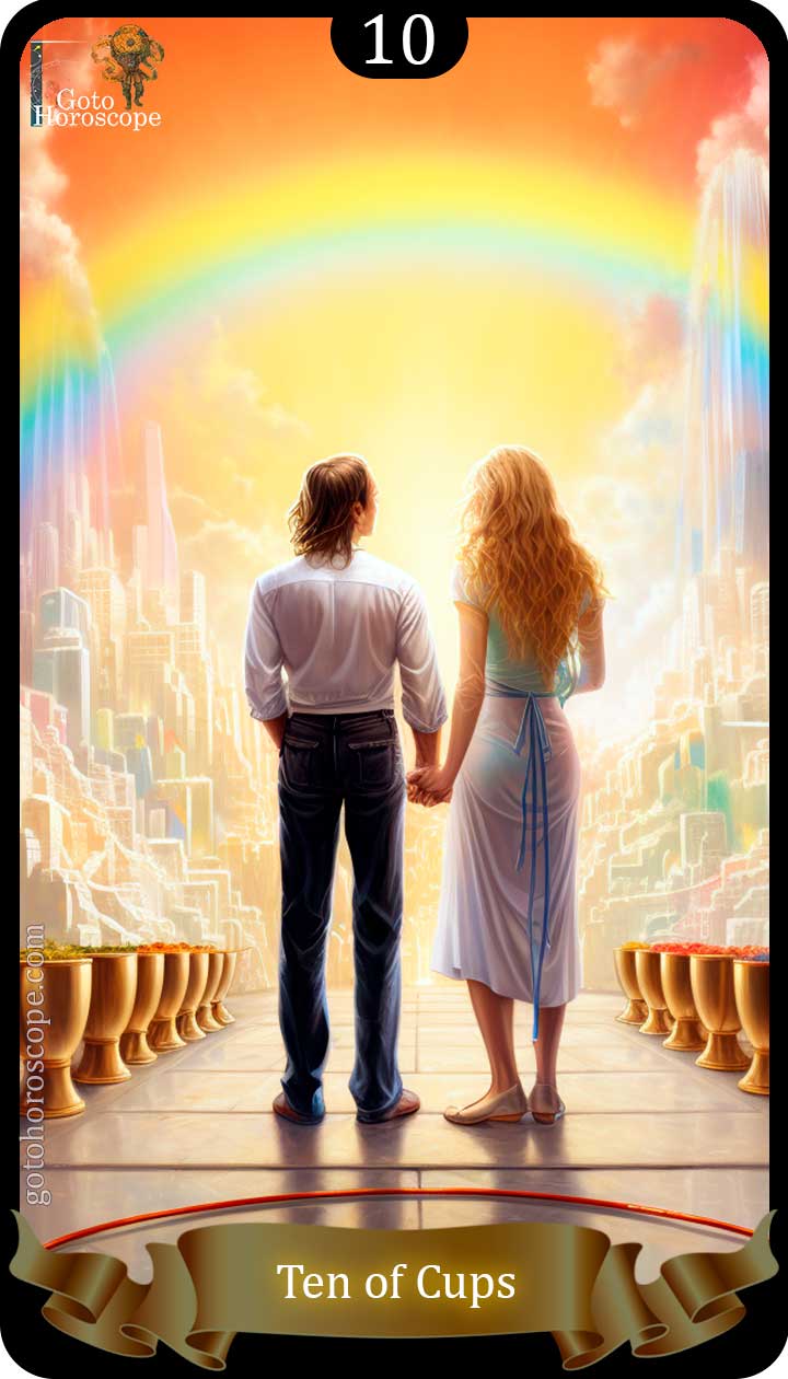 Ten of cups GotoHoroscope Tarot Cards Deck