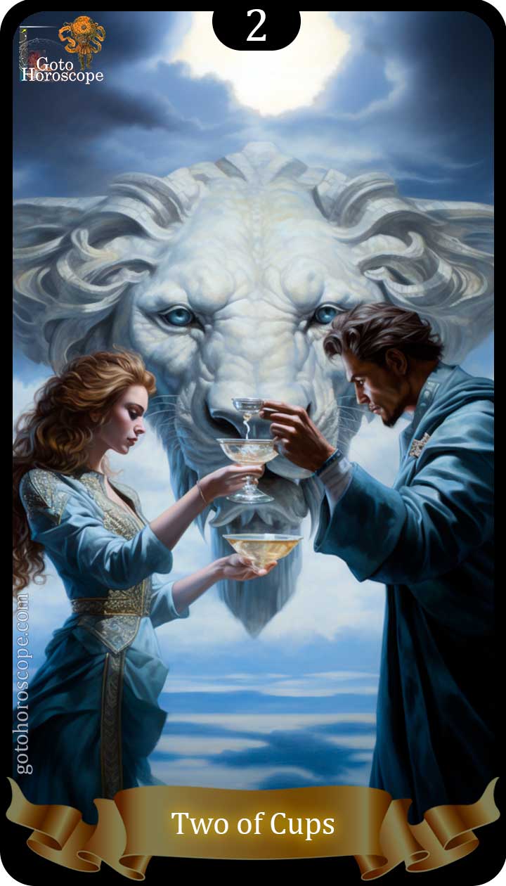 Two of cups Tarot Card Meanings, Minor Arcana Two of cups Upright and