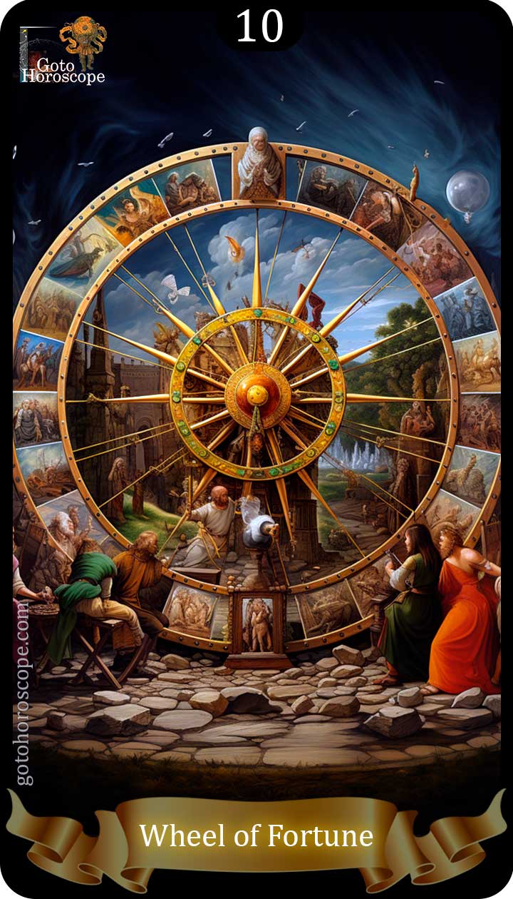 Wheel of fortune GotoHoroscope Tarot Cards Deck