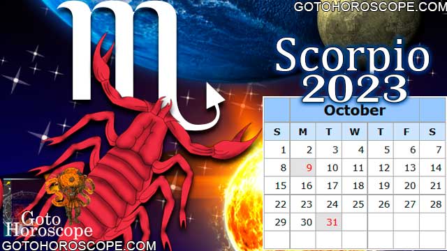 October 2023 Scorpio Horoscope, free Monthly Horoscope for October 2023 ...